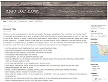 Tablet Screenshot of ciao-for-now.com